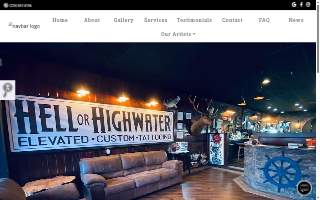Hell or High Water Tattoo Shop of Fort Campbell North website