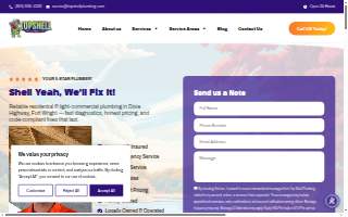Topshell Plumbing of Newport website