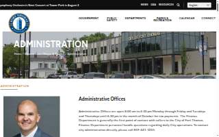 City of Fort Thomas - City Building website