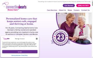 Connecting Hearts Home Care of Fort Thomas website