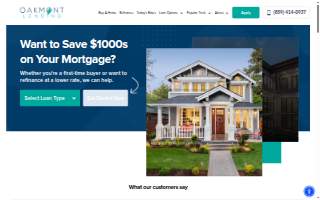 Oakmont Lending of Fort Campbell North website