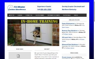 Tri-State Canine Obedience of Fort Thomas website