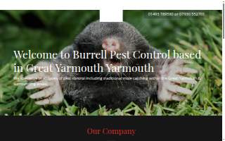 Burrell Pest Control website