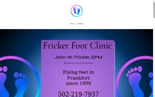 Fricker Foot Clinic website