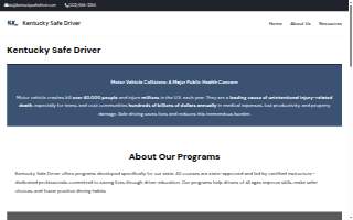 Kentucky Safe Driver website