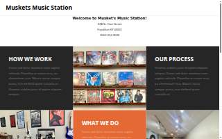 Muskets Music Station website