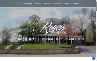Rogers Funeral Home website
