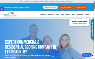 Bluegrass Roofing and Consulting website