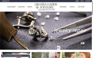 Cravens & Lewis Jewelers website