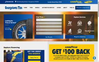 Georgetown Tire / Good Year Tire Center website