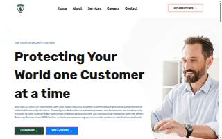 Safe & Sound Security website