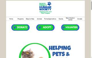 Scott County Humane Society website