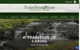 Tucker Yocum & Wilson Funeral Home website