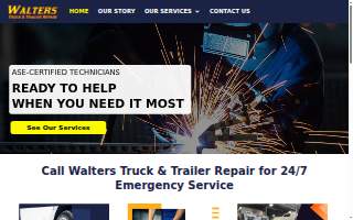 Walters Truck & Trailer Repair Inc. website