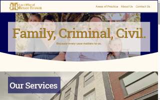 Law Office of Bruce Brown website