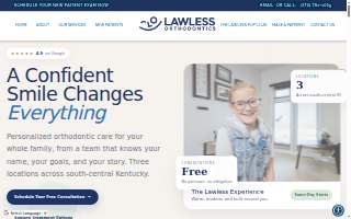 Lawless Orthodontics of Glasgow website