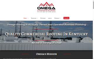 Omega Commercial Roofing website