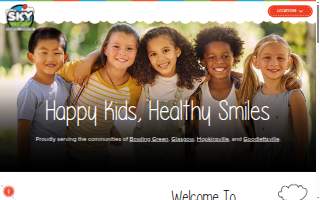 Sky Pediatric Dentistry website