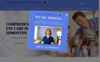 Whitlow Family Vision Centers website