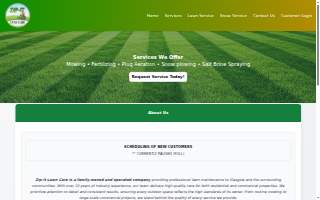 Zip-It Lawn Care website