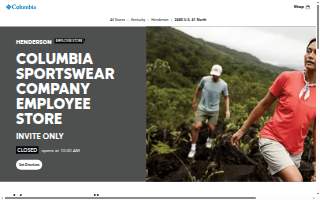 Columbia Sportswear Company Employee Store of Henderson website