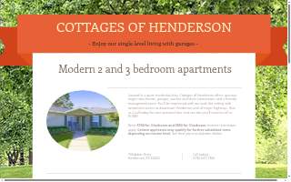 The Cottages of Henderson website