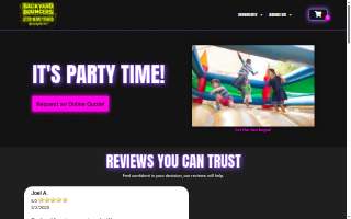 Backyard Bouncers website