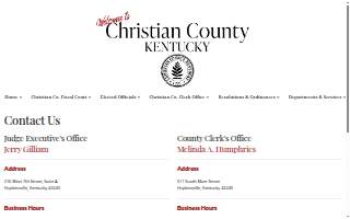 Christian County Clerk website