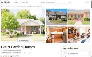 Court Garden Homes website