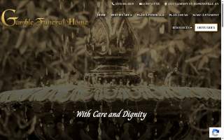 Gamble Funeral Home website