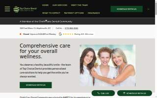 Top Choice Dental website