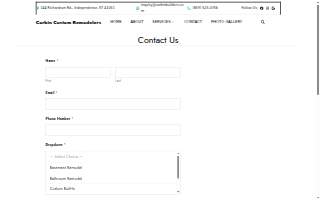 Corbin Custom Remodelers website