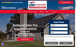 David Saner Roofing Inc website