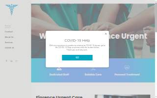 Florence Urgent Care website