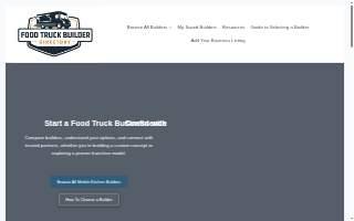 Food Truck Builder Directory website