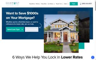 Oakmont Lending of Independence website