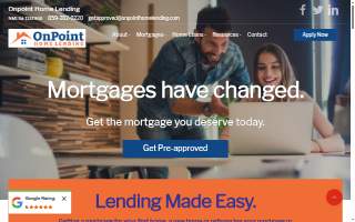 OnPoint Home Lending website