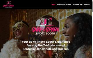 Snap n Spark Photo Booth website