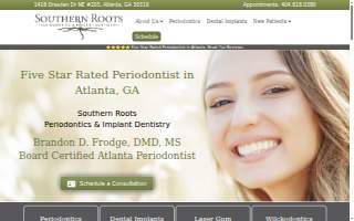 Southern Roots Periodontics of Independence website