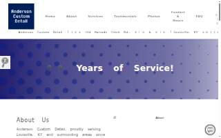 Anderson Custom Detail website