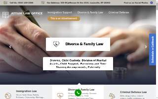 Attum Law Office of Jeffersontown website