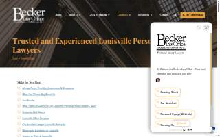 Becker Law Office of Jeffersontown website