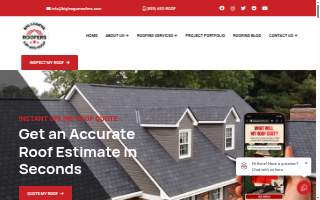Big League Roofers website