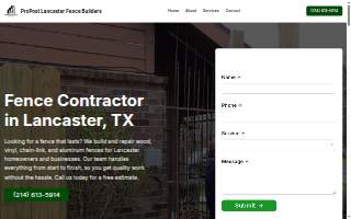 Lancaster Fencing Co., LLC website