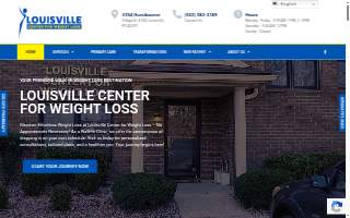 Louisville Center for Weight Loss website