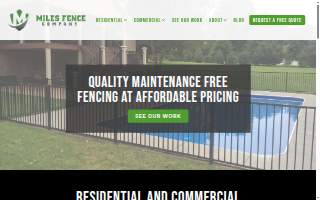 Miles Fence Company website