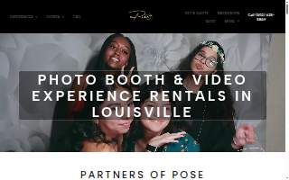 Pose 502: The Photobooth Experience of Jeffersontown website