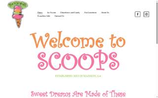 Scoops N Such Ice Cream website