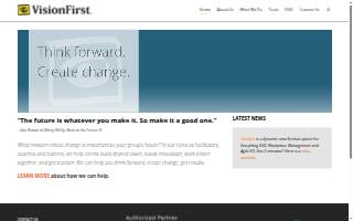 VisionFirst website