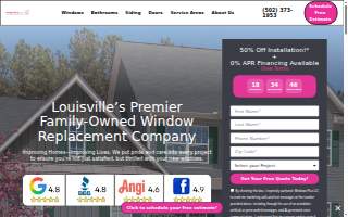 Windows Plus of Jeffersontown website